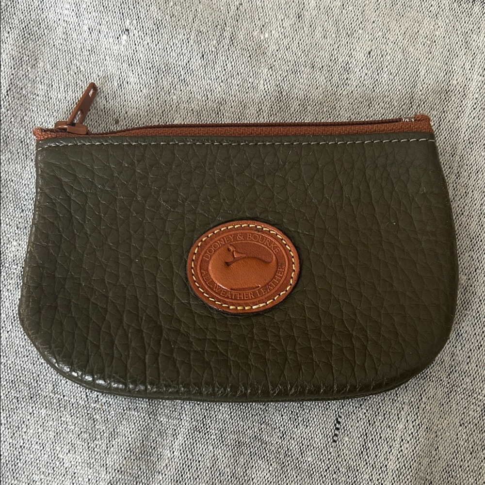 Dooney & Bourke Olive Leather Pouch